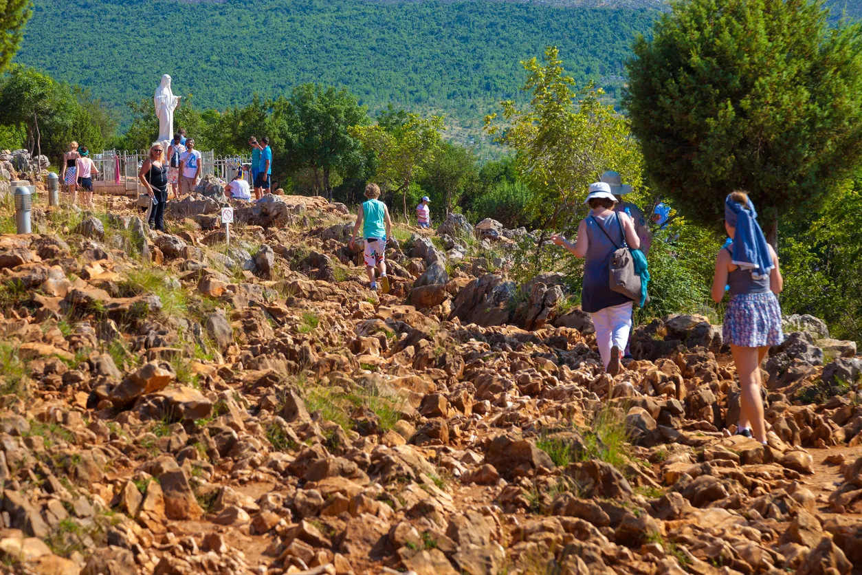 Apparition Hill in Medjugorje pilgrimage site.jpg